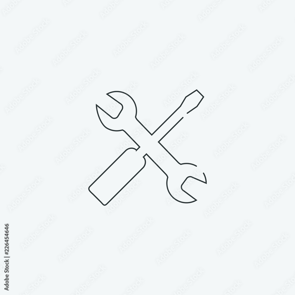 settings icon, vector illustration settings icon, vector illustration