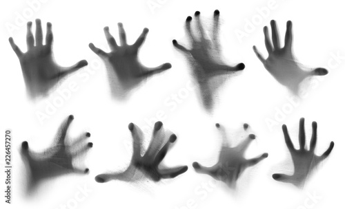 Set of shadow hands
