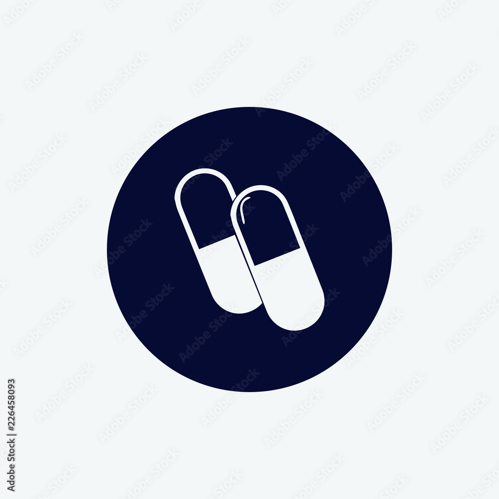 pills icon, vector illustration pills icon, vector illustration