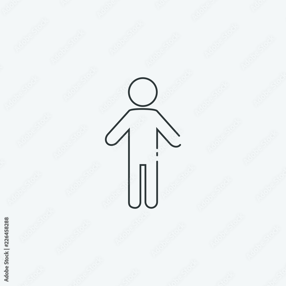 Obraz premium boy icon, vector illustration