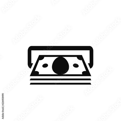 ATM and cash icon vector