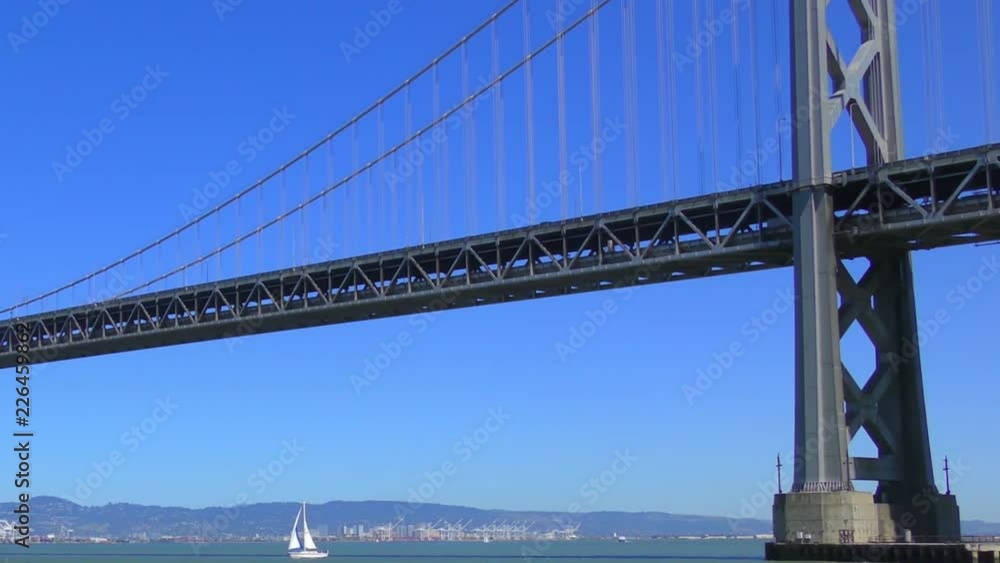 The Bay Bridge in San Francisco, California, USA, circa May 2017 The Bay Bridge in San Francisco, California, USA, circa May 2017