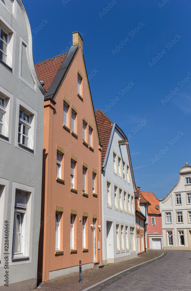 Colorful houses in the center of Warendorf, Germany