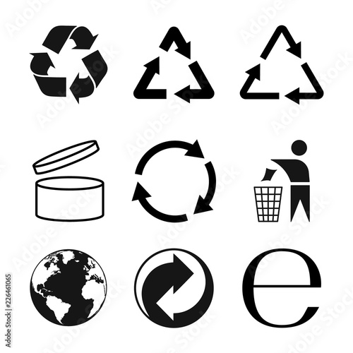 Packaging symbols set, packaging icons. Vector illustraion. photo