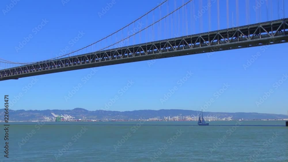 The Bay Bridge in San Francisco, California, USA, circa May 2017 The Bay Bridge in San Francisco, California, USA, circa May 2017