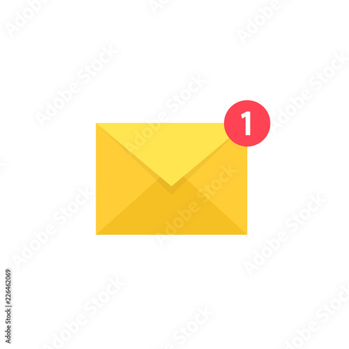 New Message icon on a white background. Vector illustration.