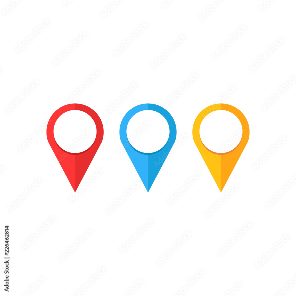 Internet ,Location icon. Maps pin. Location pin. Pin icon vector. Location map  icon,navigator,marker vector. Web and mobile apps design. Colored icons.  Stock Vector | Adobe Stock