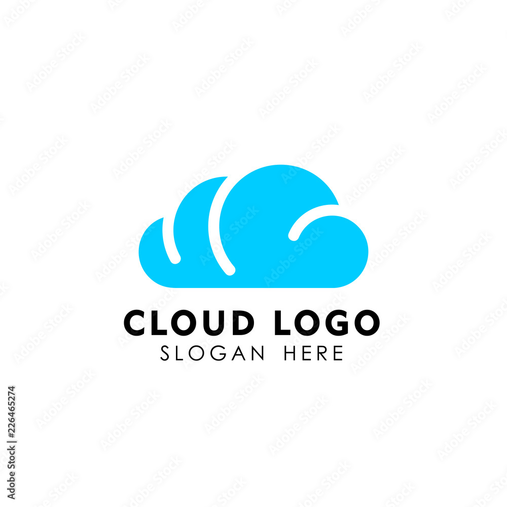 Cloud logo design template vector icon Cloud logo design template vector icon