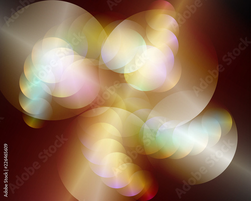 Abstract vector background composed of simple elements