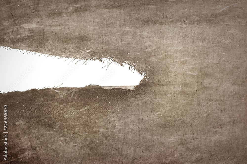 Fototapeta premium Dirty torn fabric