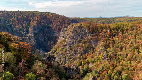 Blick zur Rosstrappe