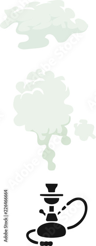 hookah smoke vector