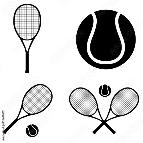 Tennis icon, logo on white background