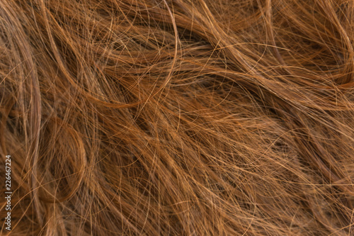 Brown long hair texture background