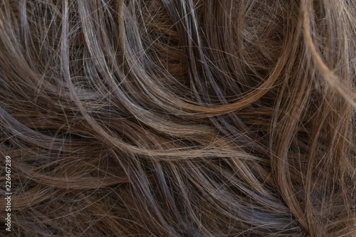 Brown long hair texture background