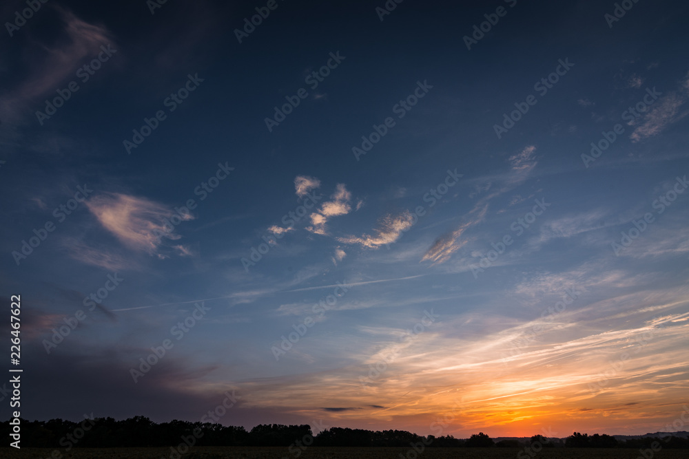 Naklejka premium Coucher de soleil