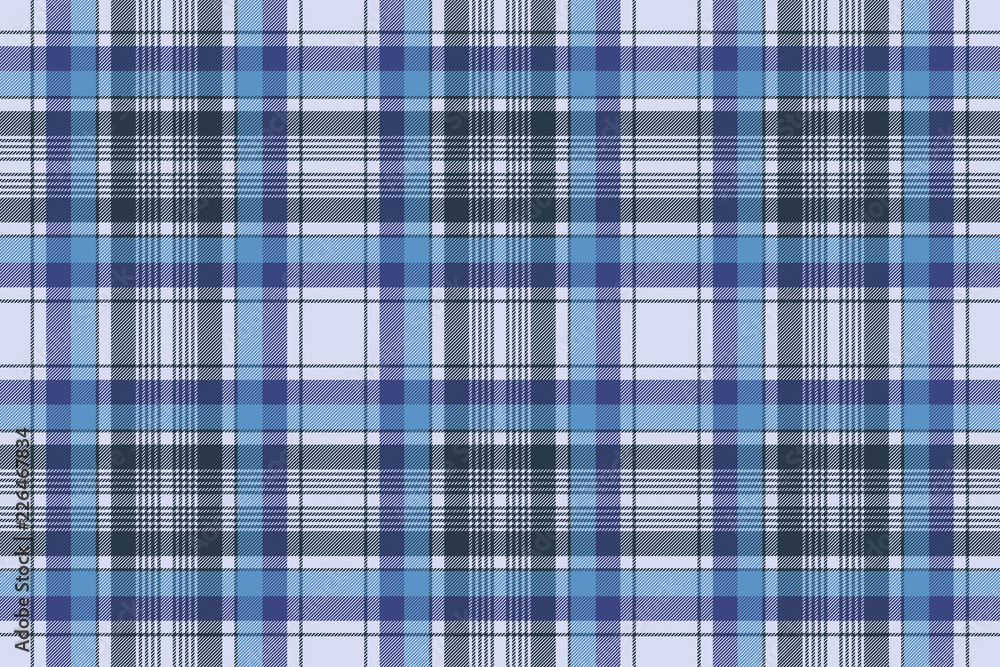 Blue tartan check plaid fabric seamless pattern Blue tartan check plaid fabric seamless pattern