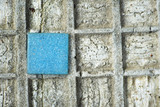 old blue tile