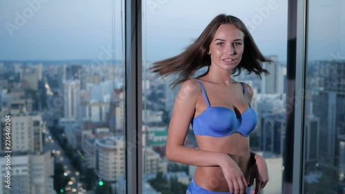 Wallpaper Mural the girl shakes her hair Torontodigital.ca