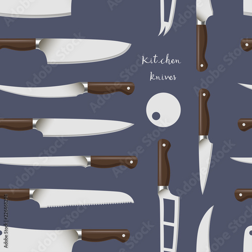 Kitchen knife weapon steel pattern