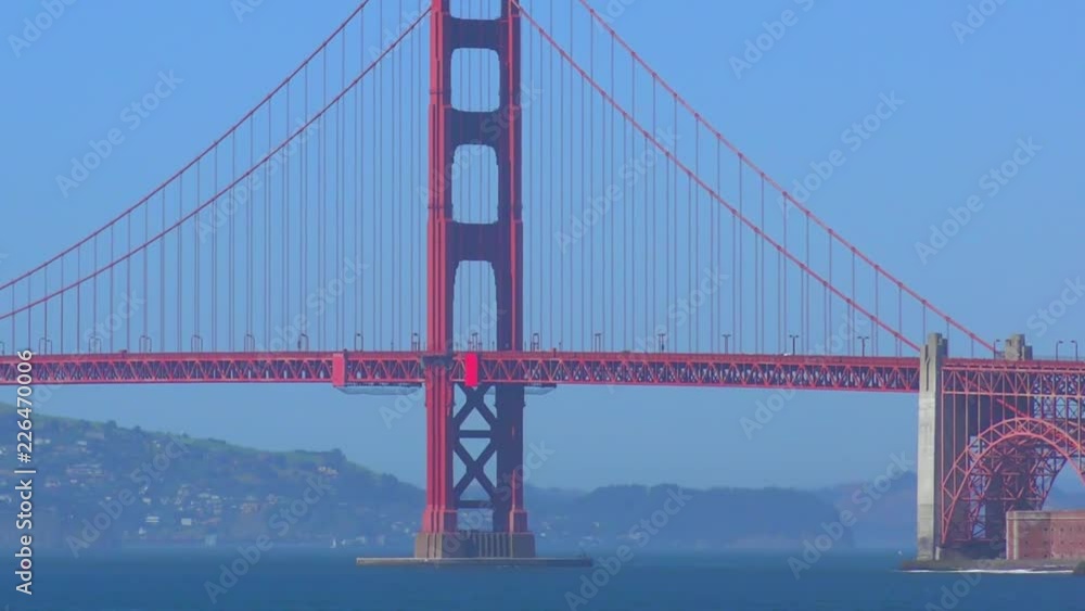 The Golden Gate Bridge as seen from China Beach, San Francisco, California, USA The Golden Gate Bridge as seen from China Beach, San Francisco, California, USA