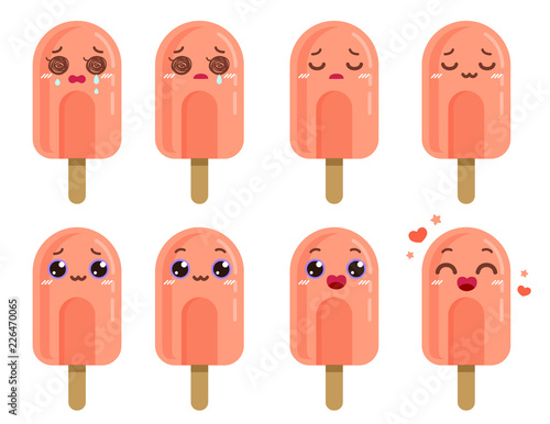 Wassereis Comic Charakter