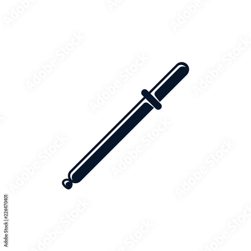 pipette vector icon isolated on white background
