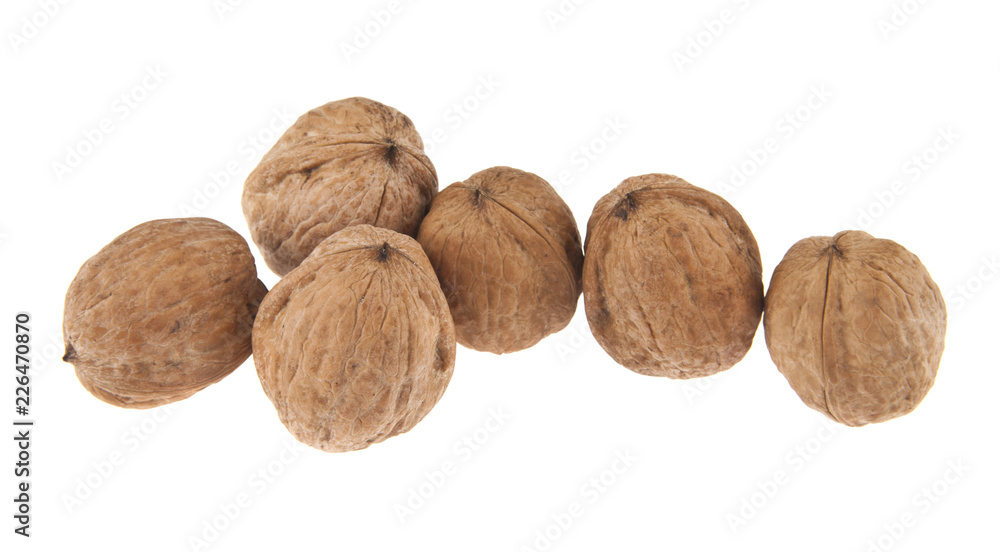 walnuts isolated on white background walnuts isolated on white background