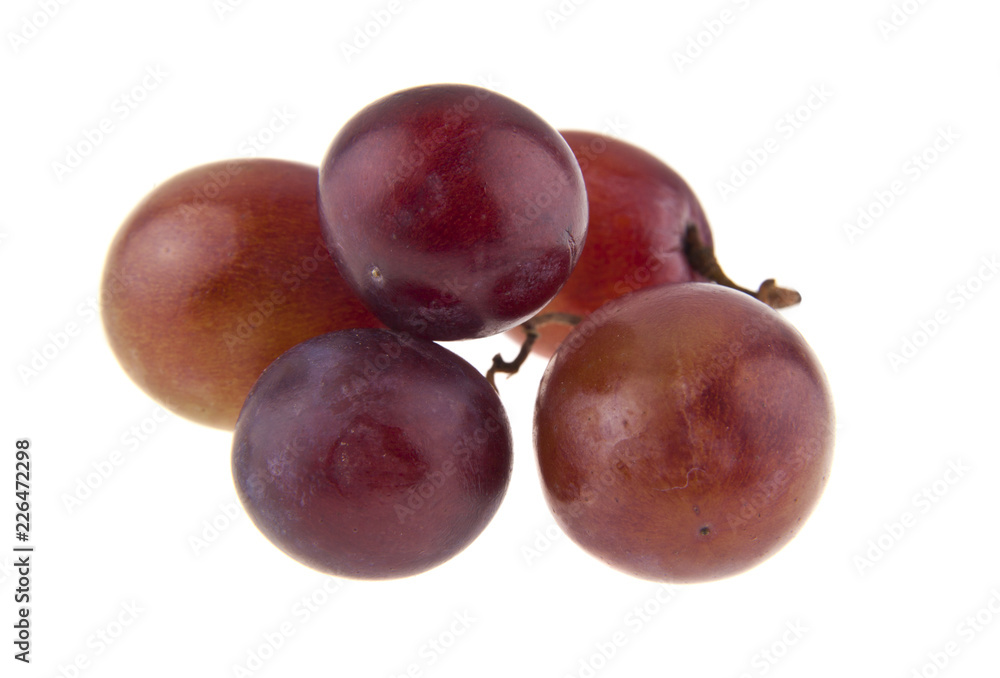  bunch of grapes isolated on white background. As an element of packaging design.