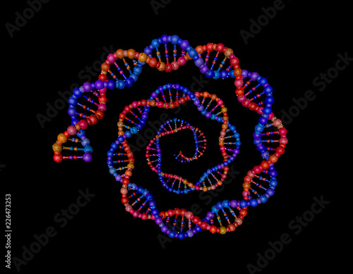 DNA strand in form of helix...
