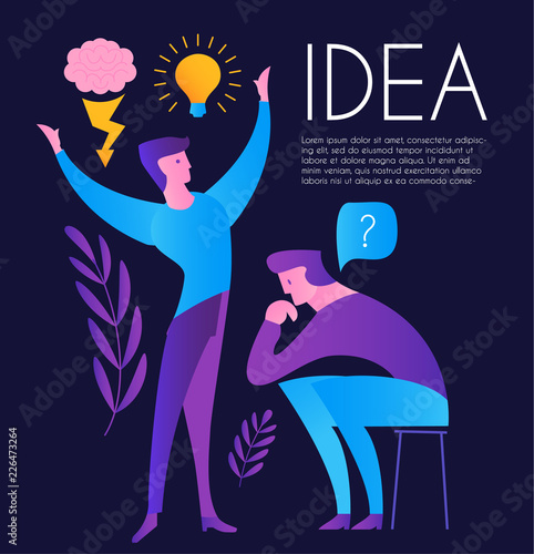 Creating Idea People. Brainstorm. Task and Decision.