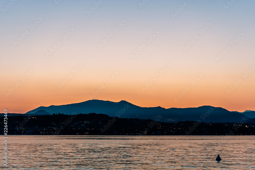 Fototapeta premium Sonnenuntergang am Gardasee