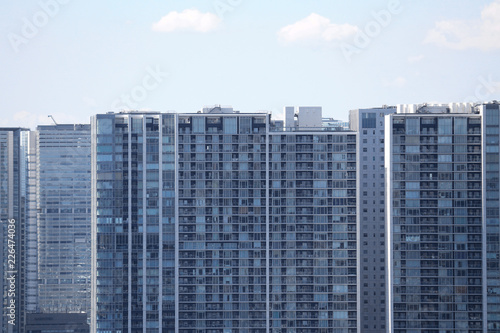 High-rise apartment in the Tokyo coastal area © Wako
