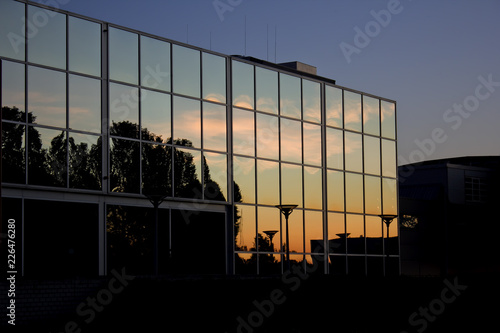 Glass building