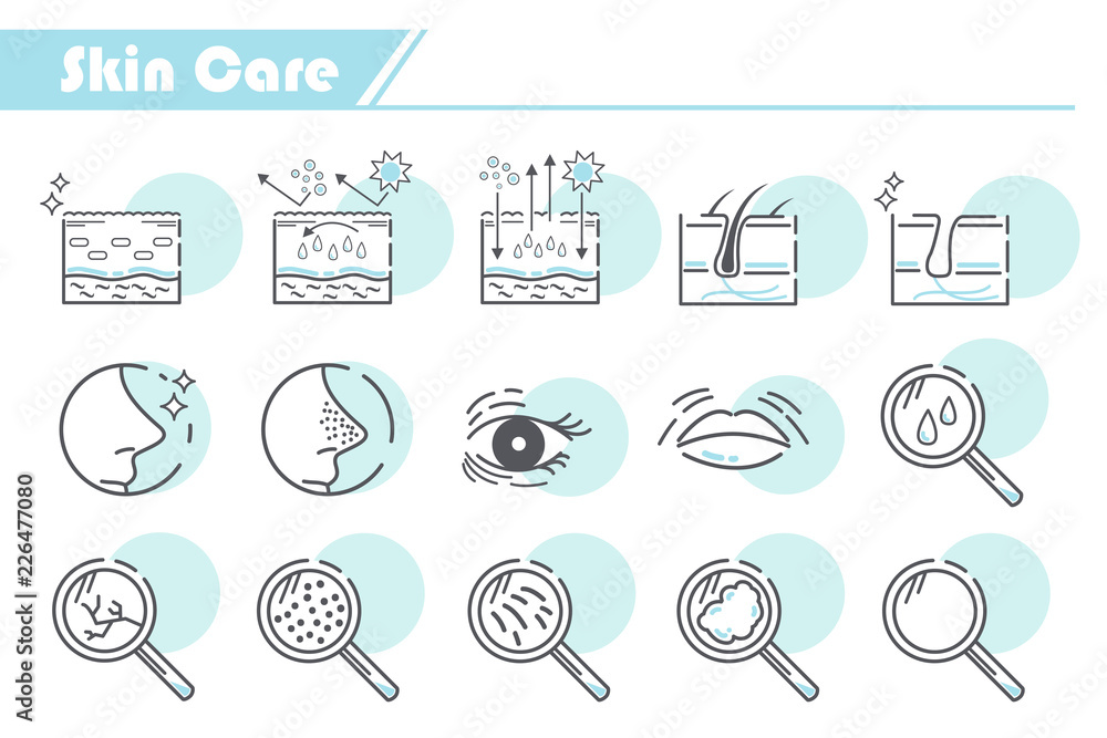 Fototapeta premium Skin Care Icon
