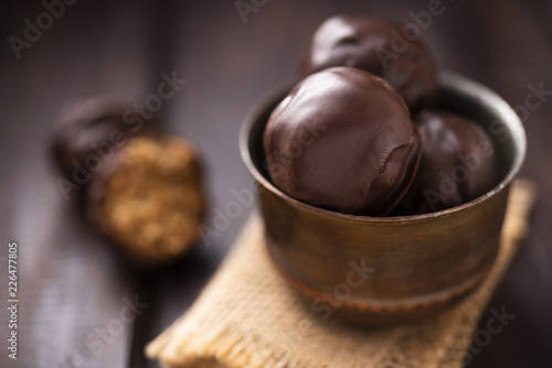 Protein candies with chocolate