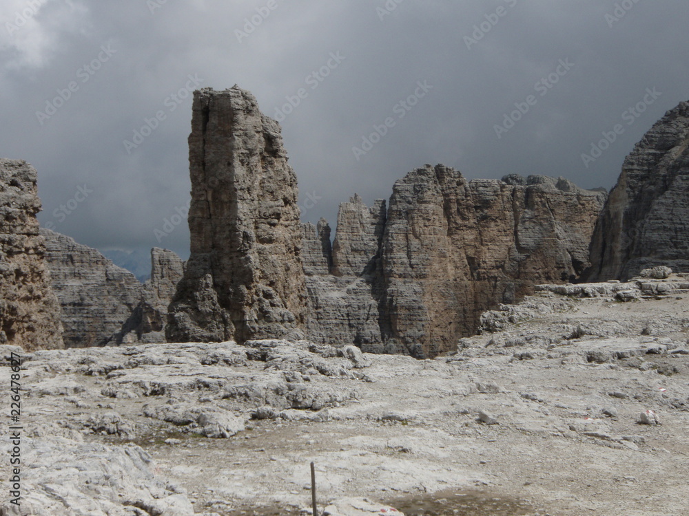 Fototapeta premium Becco de mezzodì Dolomiti Sassolungo Trentino