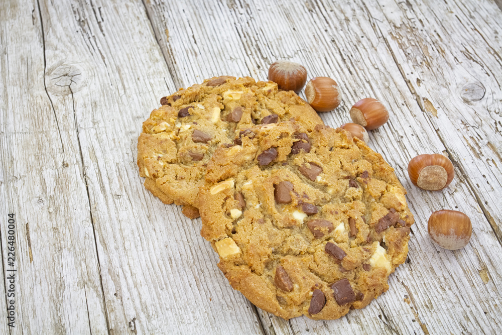 cookies on wooden background cookies on wooden background