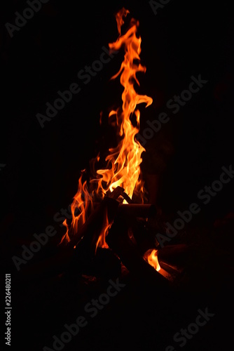 fire on black background © masb2t