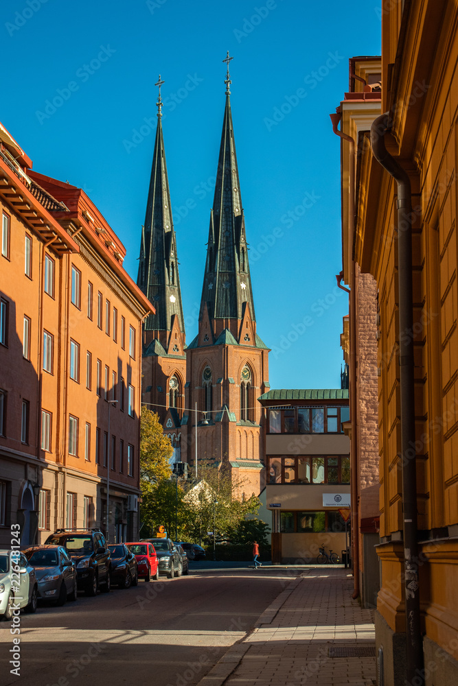 Obraz premium Kościół w Uppsali - Katedra