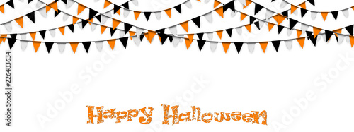 seamless Halloween garlands