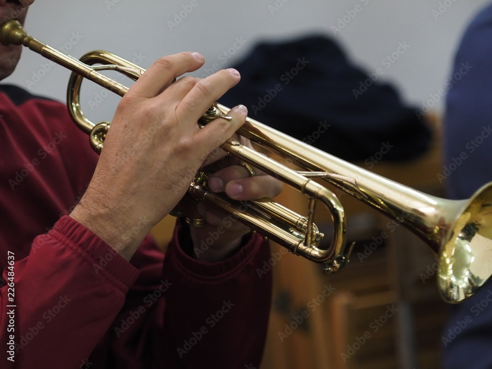 Obraz premium Trumpet player.