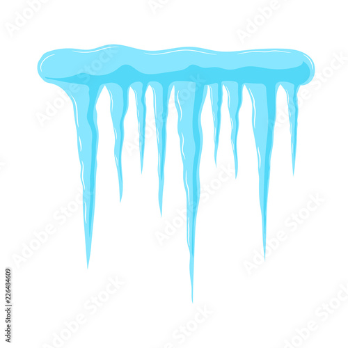 Icicles illustration. Vector. Isolated.