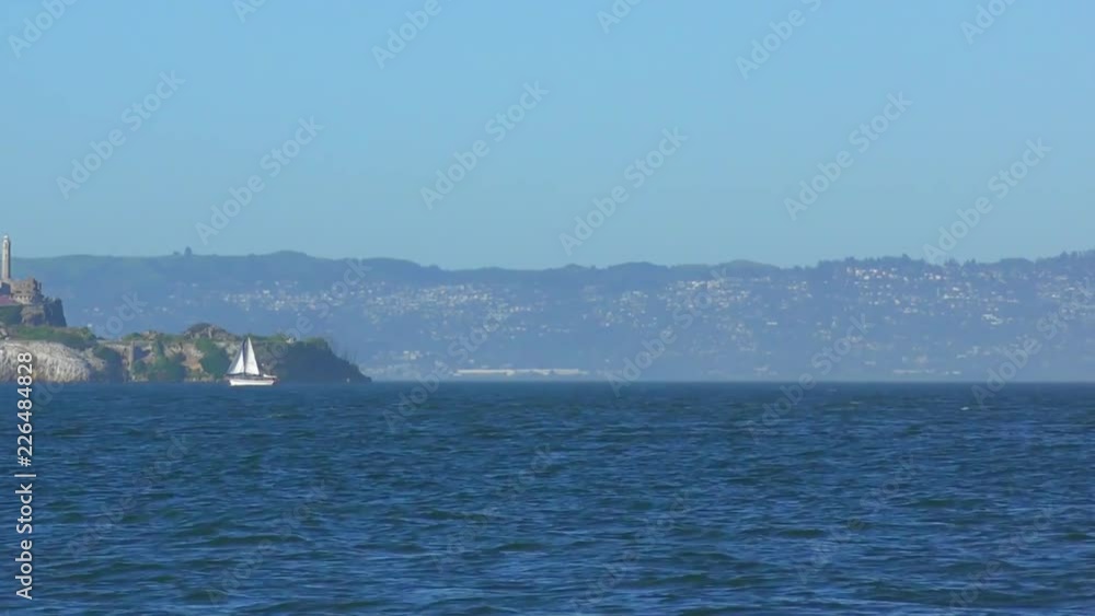 Alcatraz Island as seen from Chrissy Field in San Francisco, California, USA. Alcatraz Island as seen from Chrissy Field in San Francisco, California, USA.