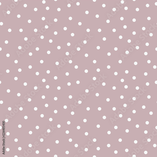 Seamless vector snowflakes pattern background. Winter background. Simple Christmas background. Polka dots. Irregular placed circles. Flying falling snow. For pagefill, web backgrounds, fabric, paper