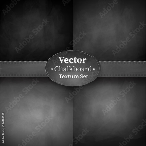 Collection of school chalkboard backgrounds