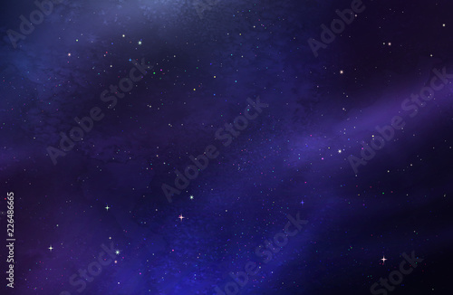 Dark ultraviolet outer space  © Sonya illustration