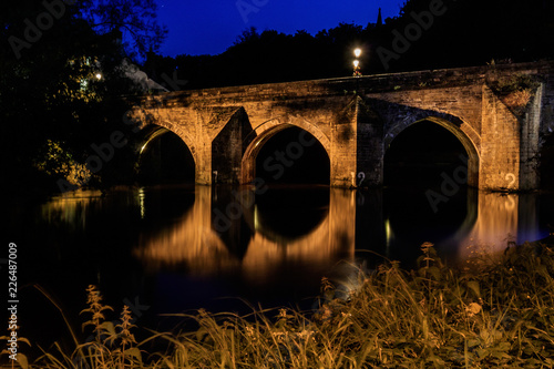 elvet bridge county durham at night
