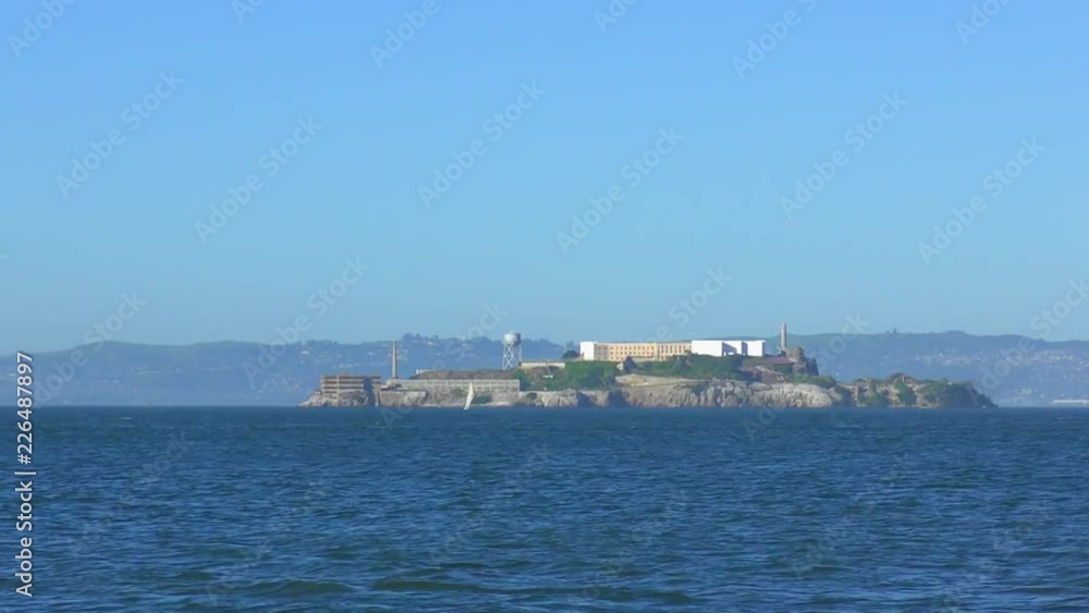 Alcatraz Island as seen from Chrissy Field in San Francisco, California, USA. Alcatraz Island as seen from Chrissy Field in San Francisco, California, USA.