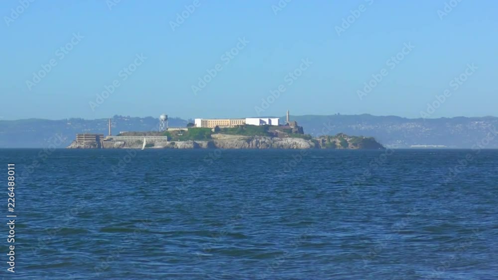 Alcatraz Island as seen from Chrissy Field in San Francisco, California, USA. Alcatraz Island as seen from Chrissy Field in San Francisco, California, USA.